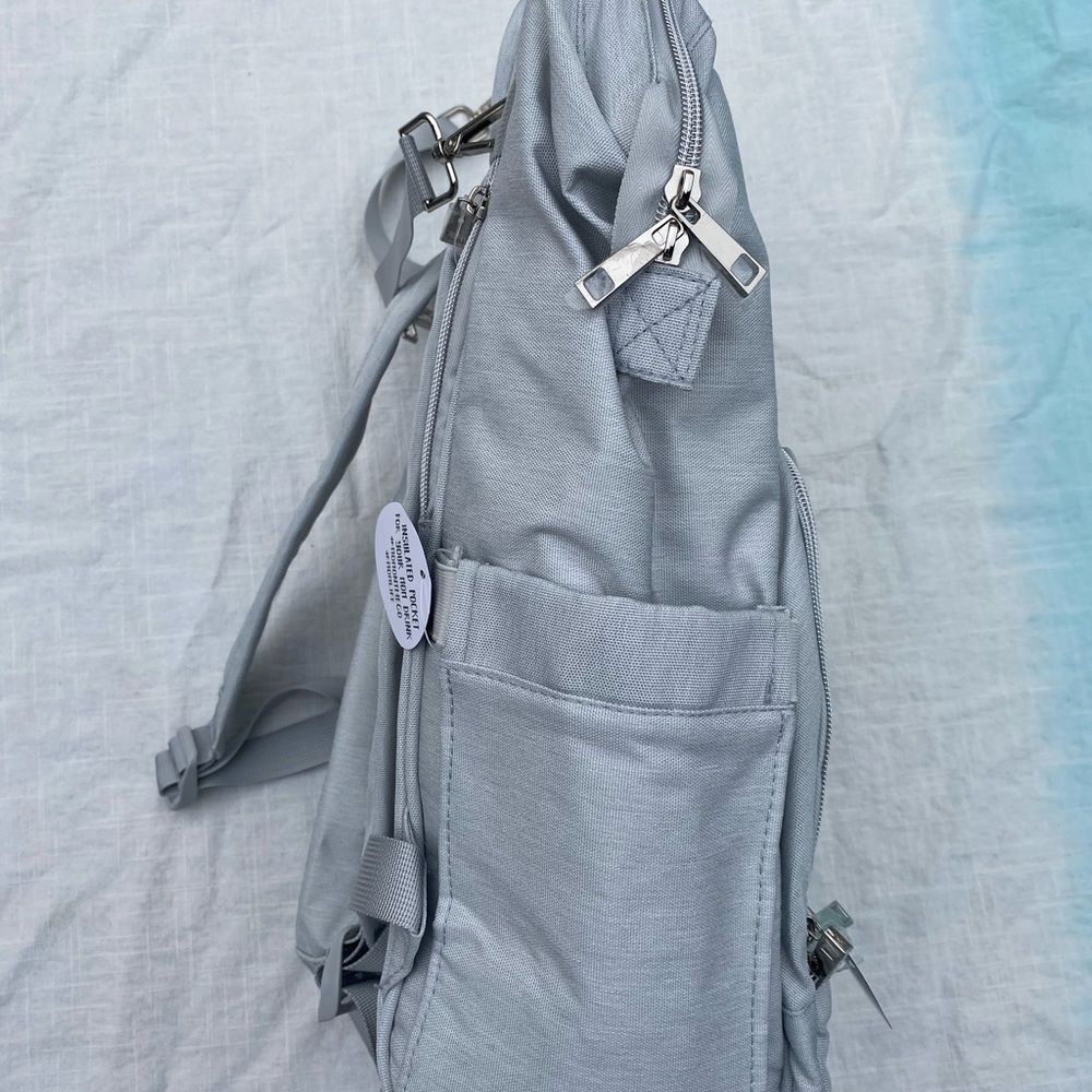 AMILLIARDI Diaper Bag Backpack in Light Grey NEW - Picture 5 of 7
